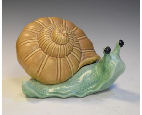 Large Sylvac figure of a snail, 24cm long   Condition: 