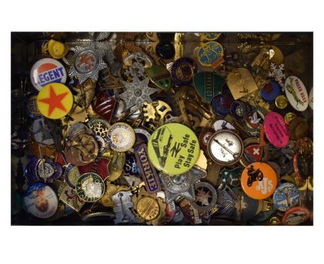 Large collection of enamel and other badges   Condition: 