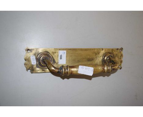 Vintage brass door handle