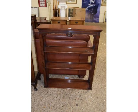 A reproduction open front wall shelf by Reprodux