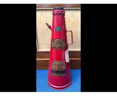 Red L & G Fire Appliance, water type, 24" high.  