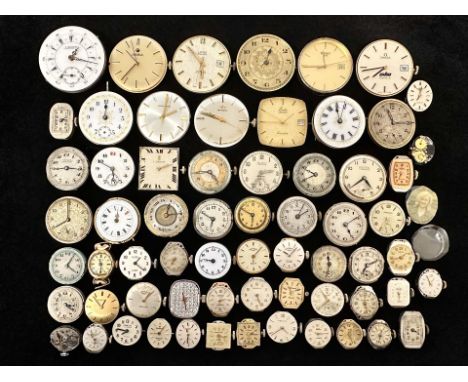 Collection of Assorted Quality Watch Faces, assorted makes including Roamer, Tissot, Omega, Emka, Rotary, Wintex, Vertex, Maj