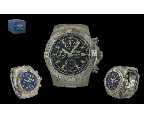 Breitling 1884 - Gents Chronometre ' Avenger ' Chronograph 45 Automatic Stainless Steel Wrist Watch with Extra Links. Referen