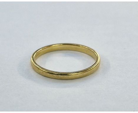 22ct gold wedding ring, 2.6g approx.&nbsp;