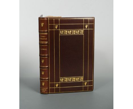 Fine binding. HOWELL (F) The Characters of Theophrastus. London 1824, 8vo, hand coloured illustrations, some light foxing, la