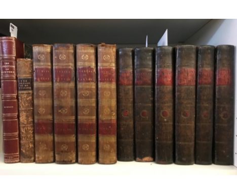 Bindings, literature. BAKER (G) The History of Rome, by Livy, in 6 vols., 8vo, 1814, 2nd edition, calf; HUNTER (H) Studies of