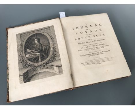 PARKINSON (Syndey) A Journal of a Voyage to the South Seas. London; for Stanfield Parkinson 1773, 4to, first edition, portrai