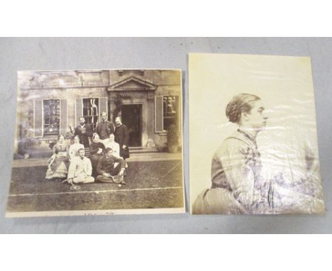 REJLANDER (Oscar Gustave, 1813-1875). Mrs Howell (Beatrice Butt), c. 1860, albumen print, half length and seated in profile, 