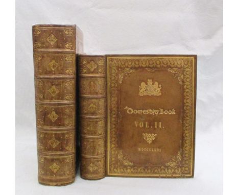 DOMESDAY BOOK. SANDERS (W. B., editor) Domesday Book, 1863, 2 vols. folio and 4to, photo-zincographed facsimile by Colonel Si