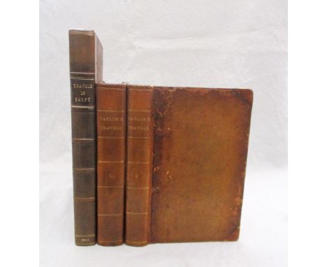 TAYLOR (Major John) Travels from England to India in the year 1789. London: Carpenter 1799, first edition in 2 vols., 8vo, 2 