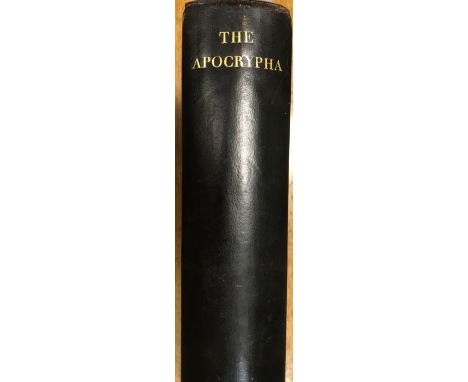 Cresset Press. The Apocrypha, 1929, folio, with 14 wood engraved illustrations, one of 30 special copies on hand-made paper, 