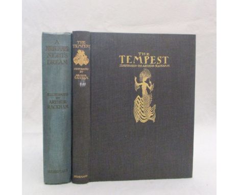 RACKHAM (Arthur) Illustrator. The Tempest, first edition Heinemann 1926, 4to, 20 tipped in colour plates as called for, conte