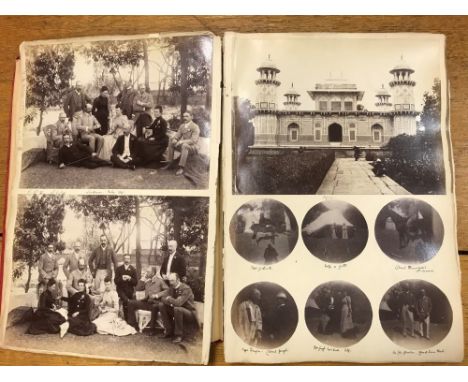 Late 19th century photographs of India by Samuel Bourne and others. A group of 36 photographs depicting views including Luckn