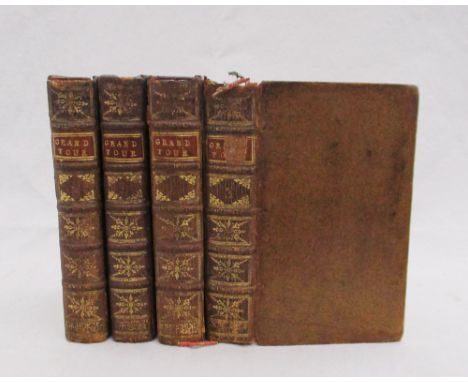 NUGENT (Thomas) The Grand Tour. London: S. Birt 1749, in 4 vols. 12mo, first edition, contemporary calf gilt spines, one labe