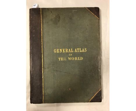 BLACK (A &amp; C) Black's General Atlas of the World. Edinburgh 1861, (44.5 x 33cm), 56 maps including double page, hand colo