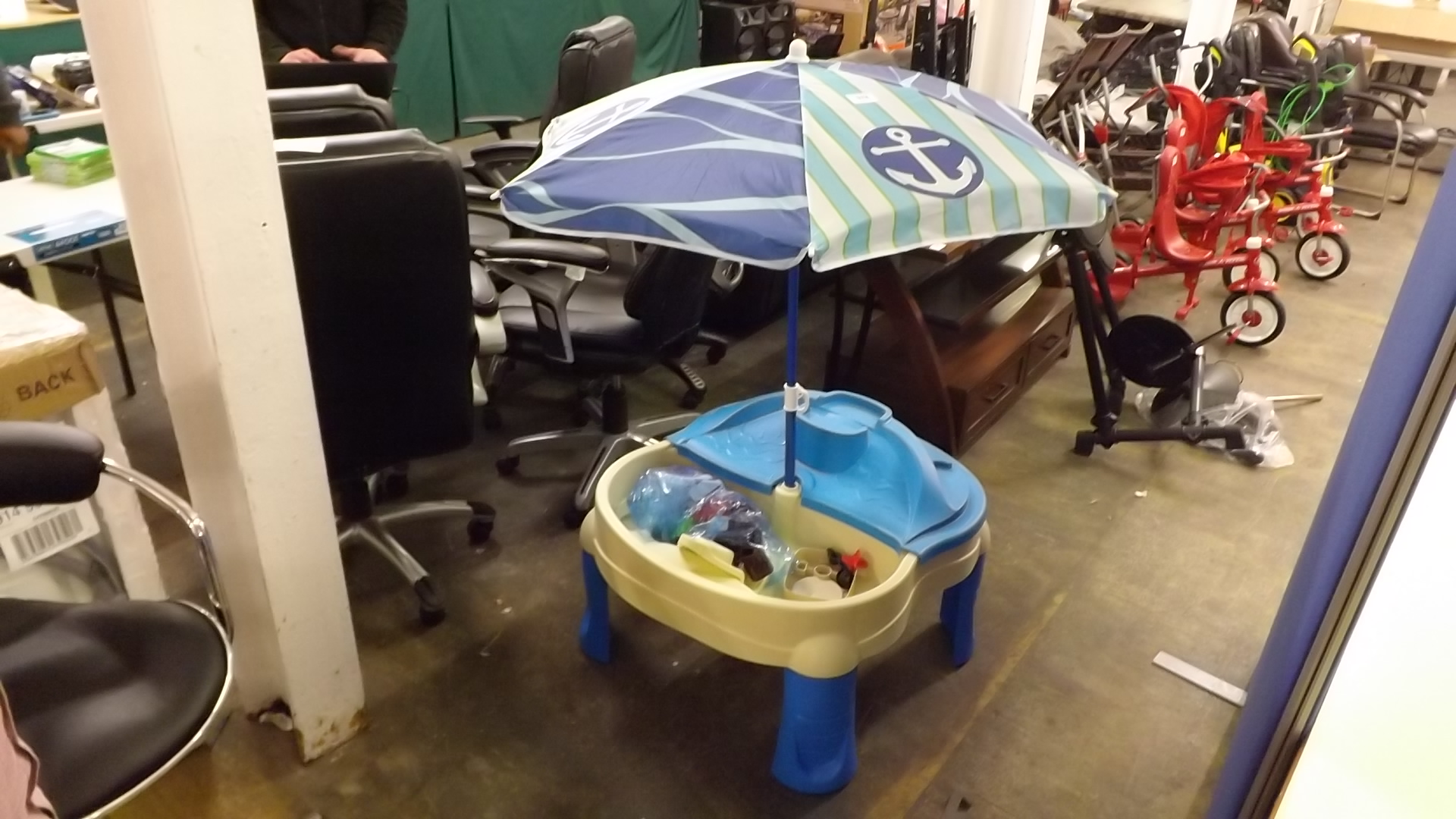 sail away adventure sand and water table