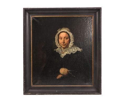 Depicting portrait of lady, 70 x 80 cm.