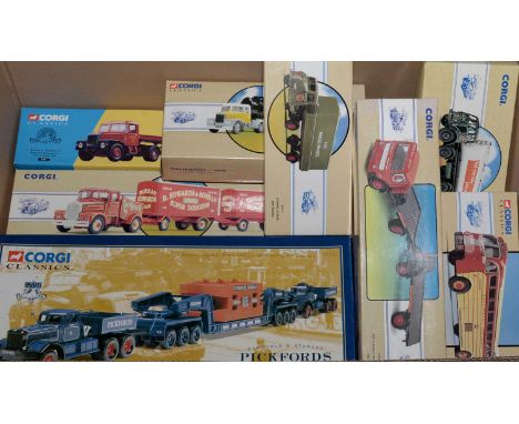 Corgi Classics commercial and other diecast model vehicles, comprising: Pickfords Commemorative set 55201, 97840, 97895, 9791