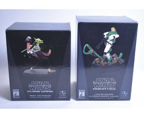 Gentle Giant Ltd.: Star Wars Animated Yoda on Kybuck Maquette, item no. 9086, with certificate of authenticity, limited editi