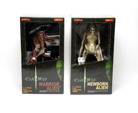 Two Tsukuda Hobby: Alien Resurrection 1:5 PVC Completed Models, both boxed, comprising: Warrior Alien, item no. SVM-46-9800; 