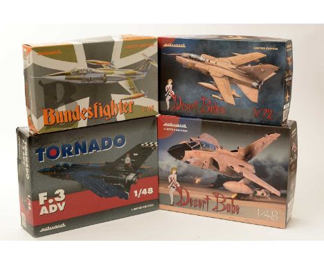 Seven Eduard model constructor kits, 1:48 scale, No's. 11126, 11136, 217, 1195, 8290X, 8285, 11149, boxed.