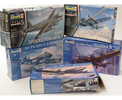  Six Revell model constructor kits, 1:72 scale, No's. 04920, 04670, 04383, 04972, 04678, 04285, boxed.