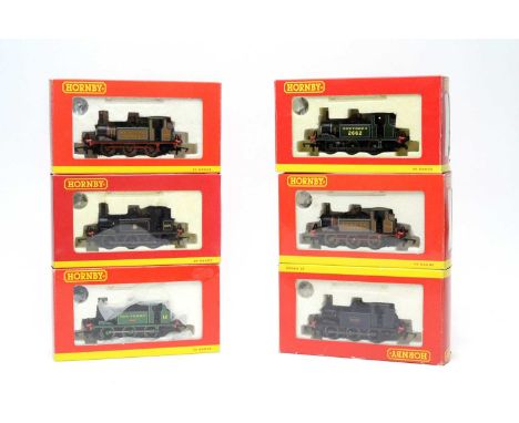Hornby 00-gauge Terrier locomotives, all boxed, including: R2443 SR 0-6-0; R2216 K &amp; ESR 0-6-0 'Bodiam'; R2406 LBSC 0-6-0