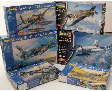  Six Revell model constructor kits, 1:32 scale, No's 04688, 04968, 03919, 04703, 04721, 04888, boxed.