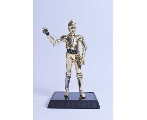 Gentle Giant Ltd.: Star Wars Gold-plated C-3PO Statue, item no. 5881, with certificate of authenticity, limited edition no. 1