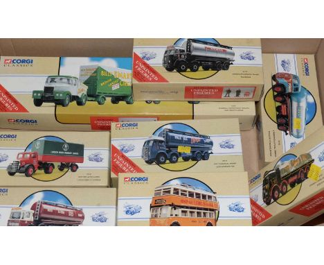 Corgi Classic Commercial and other diecast model vehicles, comprising: 97372, 97327, 97162, 97870, 97319, 97897, 97301, and 9
