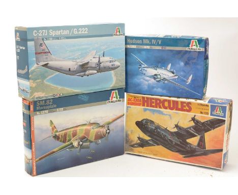 Ten Italeri model constructor kits, 1:72 scale, No's. 55, H2020, 37, 139, 1270, 103, 126, 153, 1253, 1470, boxed.