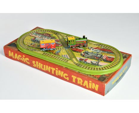 Magic Shunting Train 9/275, Lok und Wagen, W.-Germany, Blech, UW ok, min. LM, Okt, Z 2+
