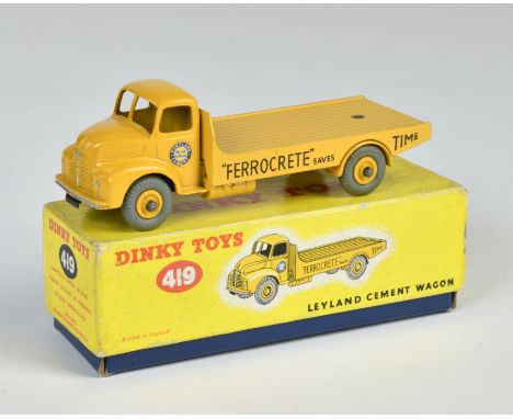Dinky Toys, 419 Leyland Cement, gelb, England, 1:43, Druckguss, Okt Z 1, Z 1