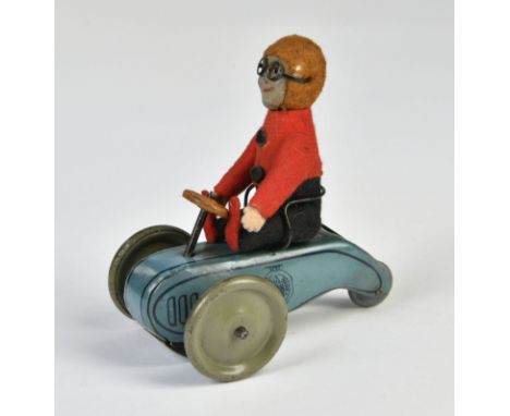 Schuco, Junge auf Roller, Germany VK, 10 cm, Friktion ok, Z 1-2