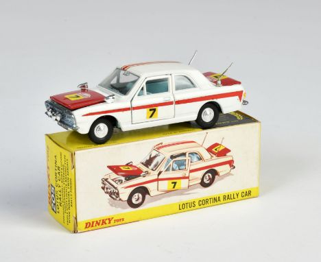 Dinky Toys, 205 Lotus Cortina, weiß/rot, England, 1:43, Druckguss, Okt Z 1, Z 1