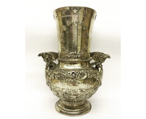 Of Presidential Interest (at that time Grover Cleveland was President):
A late 19th century American silver presentation vase