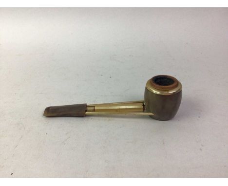 BREVETE FRANCE SMOKING PIPE, 20TH CENTURY including Falcon, English examples and further, along with a turned wooden lidded b