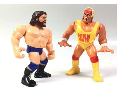 COLLECTION OF EARLY 90S WWF ACTION FIGURES, including Hulk Hogan, Andre the Giant, Ultimate Warior and Macho Man Randy Savage