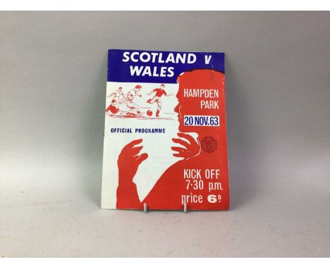 GROUP OF FOOTBALL PROGRAMMES, comprising international and club teams, including Scotland, various Celtic examples and many f