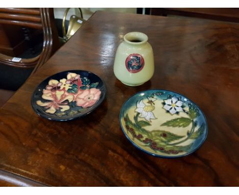 3 PIECES OF VINTAGE MOORCROFT
