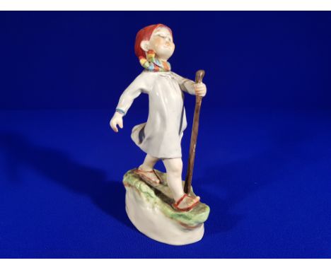 ANTIQUE ROYAL WORCESTER FIGURE 'THURSDAYS CHILD HAS FAR TO GO' 3260
