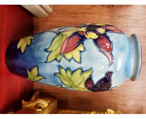 VINTAGE MOORCROFT - IRIS VASE RESTORED
