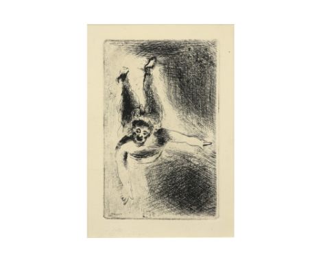 Marc Chagall plate signed etching from the series "The seven deady sins" ||CHAGALL MARC (° WITEBSK 1887 - PARIJS 1985) ets : 