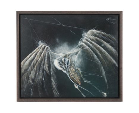 Bob Joossen signed oil on panel - dated (19)83-85 ||JOOSSEN BOB olieverfschilderij op paneel : "L'albatros opus 55"  -  46 x 