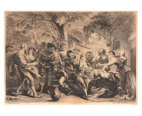 Frans van den Wyngaerde etching after a work of P. P. Rubens ||VAN DEN WYNGAERDE FRANS (1614 - 1679) ets naar een werk van P.