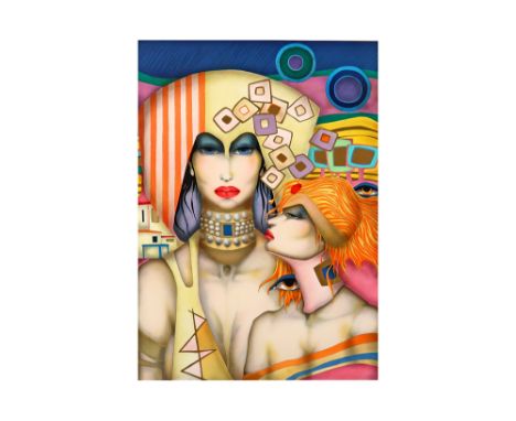 20th Cent. Belgian lithograph printed in colors - signed Jef Van Tuerenhout ||VAN TUERENHOUT JEF (1926 - 2006) kleurlitho n° 
