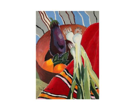 Greek-Cypriot Christophoros Savva signed mixed media - dated (19)60 - attributed to ||SAVVA CHRISTOPHOROS (1924 - 1968) (Cypr