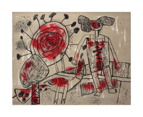 Corneille signed lithograph printed in colors - dated (19)69 ||CORNEILLE (1922 - 2010) (1922 - 2010) kleurlitho n° Epreuve d'