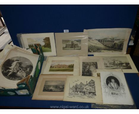 A box of engravings/prints.