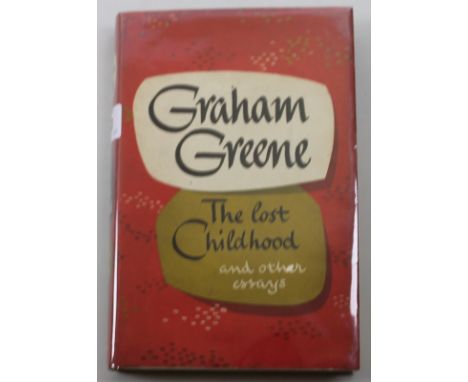 Graham Greene: 'The Lost Childhood and Other Essays', First Edition, pub. 1951, Eyre and Spottiswoode, London, original dust 